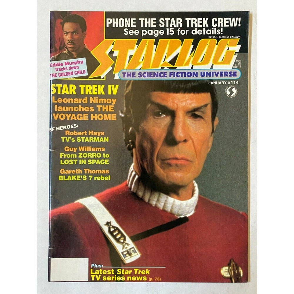 STARLOG #114 - 1987 January Featuring Star Trek On Cover VINTAGE